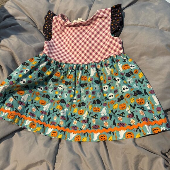 Girls Matilda Jane Moments with you Halloween All Hallows' Eve Tunic Size 4 Exce - Picture 5 of 8